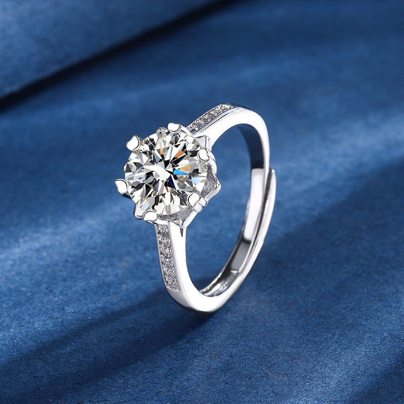 Snowflake Three-piece Moissanite Set