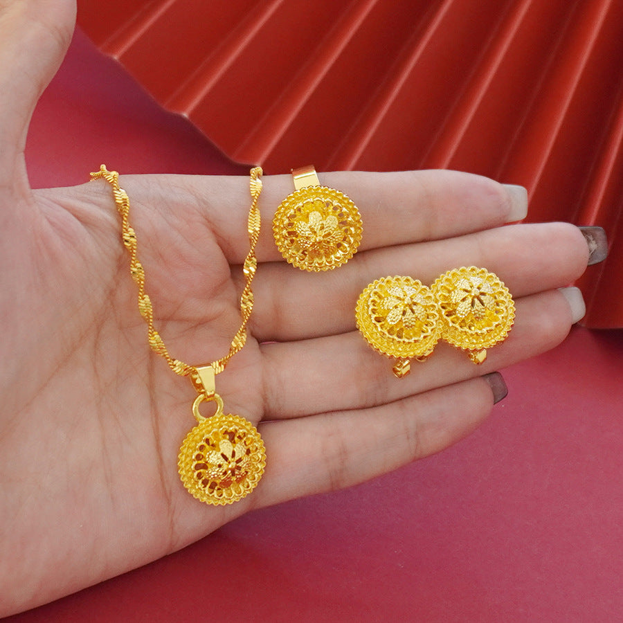 Landscape Flower Jewelry Set