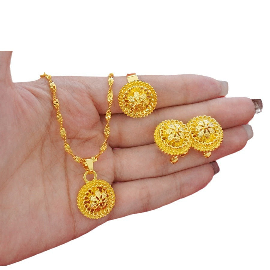 Landscape Flower Jewelry Set