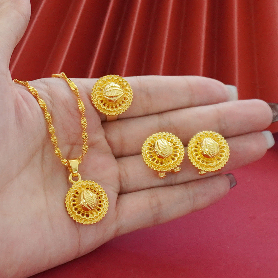 Landscape Flower Jewelry Set