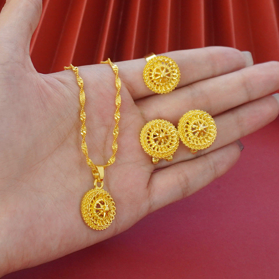 Landscape Flower Jewelry Set