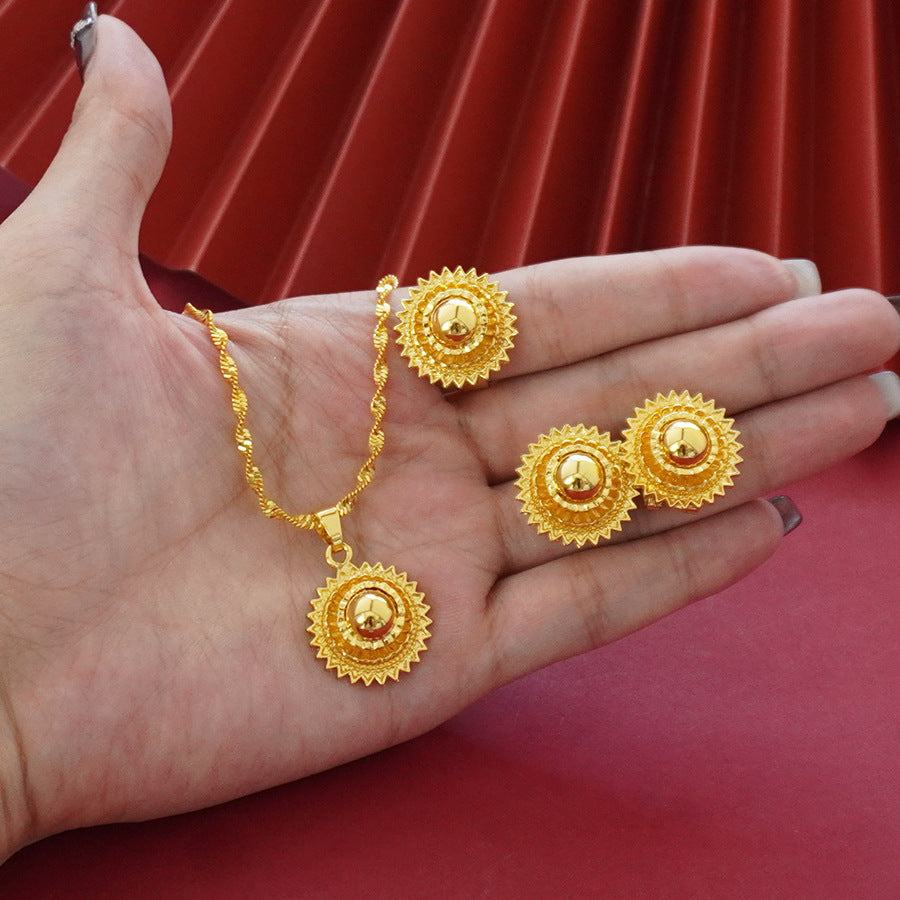 Landscape Flower Jewelry Set