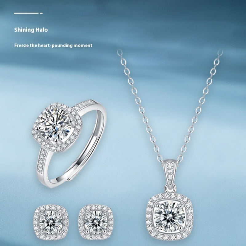 Korean Style Moissanite Set