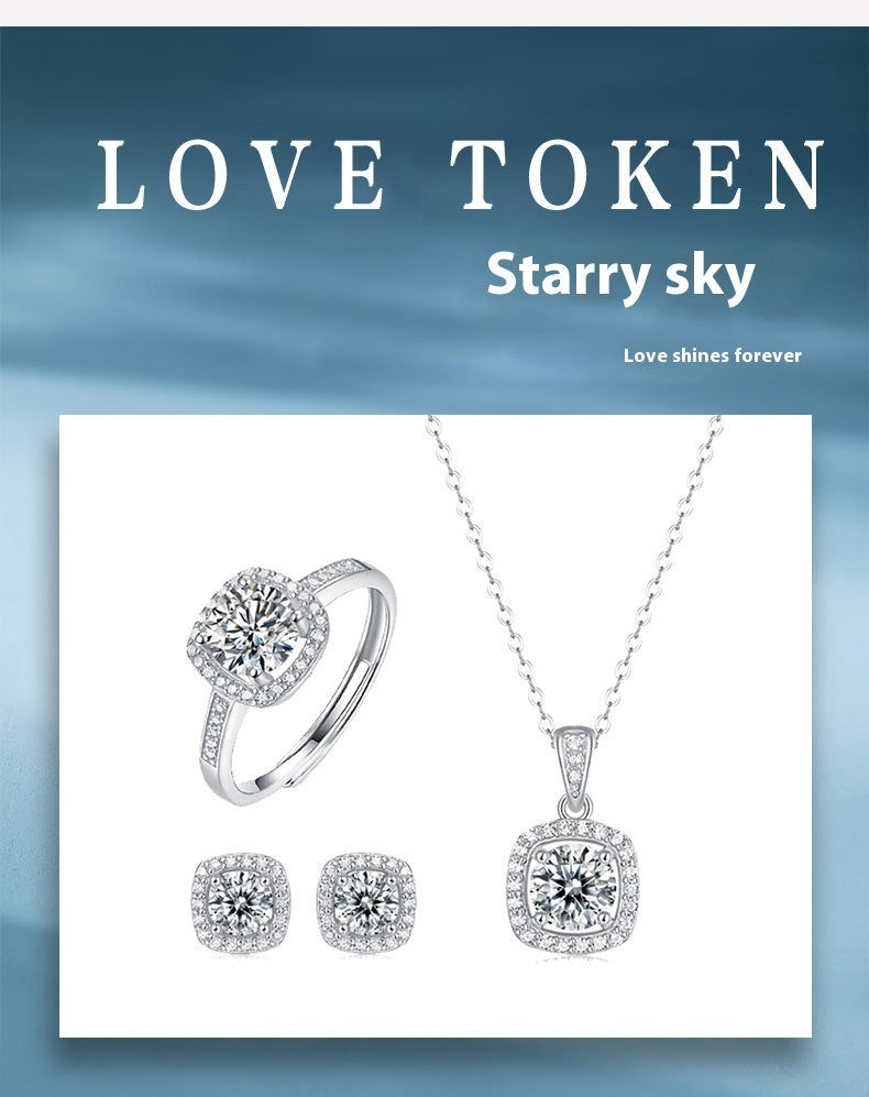 Korean Style Moissanite Set